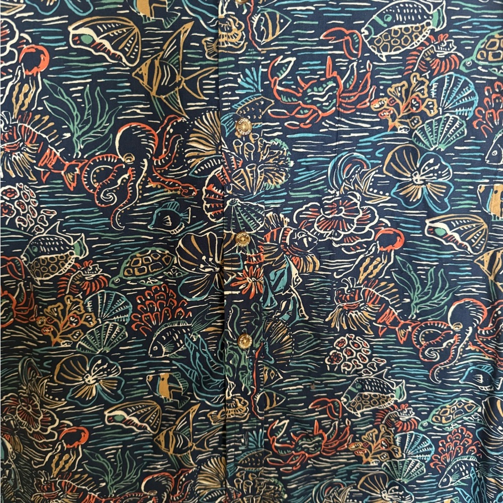 Hawaiian Islands Men's Blue Shirt large cookie street - Picture 3 of 6